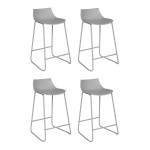 paris prix Lot de 4 Tabourets de Bar "Otac" 82cm Gris