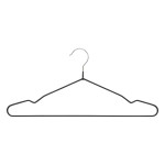 Paris Prix Lot De 5 Cintres Antidérapants "Mat" 40cm Noir