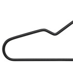 Paris Prix Lot De 5 Cintres Antidérapants "Mat" 40cm Noir