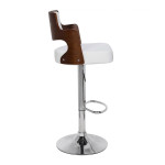 Paris Prix Lot De 6 Chaises De Bar "Paddington" 90-110cm Noisette & Blanc