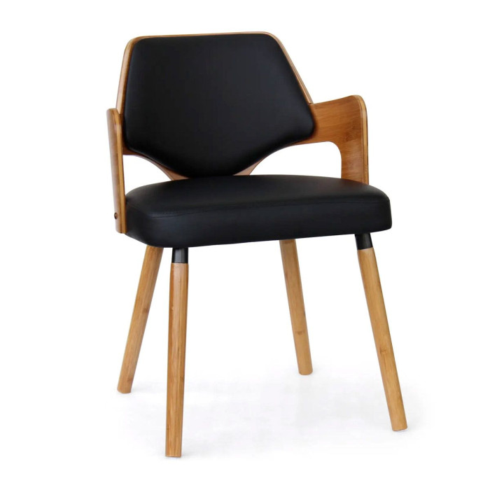 Paris Prix Lot De 6 Chaises Design "Aley" 72cm Noir & Naturel