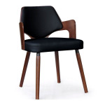 Paris Prix Lot De 6 Chaises Design "Aley" 72cm Noir & Noisette