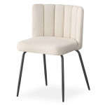 Paris Prix Lot De 6 Chaises Design Bouclette "Irina" 79cm Crème