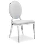 Paris Prix Lot De 6 Chaises Médaillon "Tatianna" 90cm Blanc
