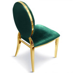 Paris Prix Lot De 6 Chaises Médaillon Velours "Tatianna" 90cm Vert