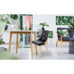 Paris Prix Lot De 6 Chaises Scandinave "Cargo" 79cm Chêne & Noir