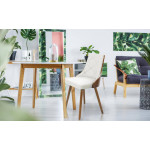 Paris Prix Lot De 6 Chaises Scandinave "Cargo" 79cm Noisette & Blanc