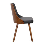 Paris Prix Lot De 6 Chaises Scandinave "Cargo" 79cm Noisette & Noir