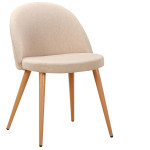 Paris Prix Lot De 6 Chaises Scandinaves Tissu "Morro" 78cm Beige