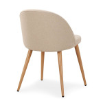 Paris Prix Lot De 6 Chaises Scandinaves Tissu "Morro" 78cm Beige