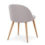 Paris Prix Lot De 6 Chaises Scandinaves Tissu "Morro" 78cm Gris Clair