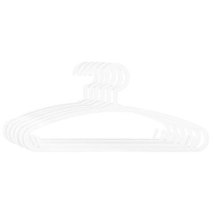 Paris Prix Lot De 6 Cintres Pour Enfant "Basique" 28cm Blanc