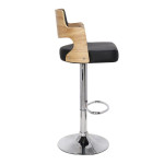 Paris Prix Lot De 8 Chaises De Bar "Paddington" 90-110cm Chêne Clair & Noir