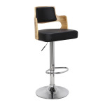 Paris Prix Lot De 8 Chaises De Bar "Paddington" 90-110cm Chêne Clair & Noir
