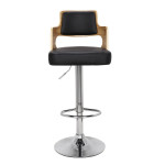 Paris Prix Lot De 8 Chaises De Bar "Paddington" 90-110cm Chêne Clair & Noir