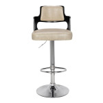 Paris Prix Lot De 8 Chaises De Bar "Paddington" 90-110cm Noir & Crème