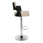 Paris Prix Lot De 8 Chaises De Bar "Paddington" 90-110cm Noir & Crème