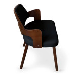 Paris Prix Lot De 8 Chaises Design "Aley" 72cm Noir & Noisette