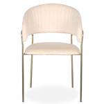 Paris Prix Lot De 8 Chaises En Velours "Batora" 79cm Beige