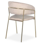 Paris Prix Lot De 8 Chaises En Velours "Batora" 79cm Taupe