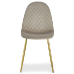 Paris Prix Lot De 8 Chaises En Velours "Waynor" 88cm Taupe