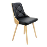 Paris Prix Lot De 8 Chaises Scandinave "Cargo" 79cm Chêne & Noir