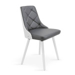 Paris Prix Lot De 8 Chaises Scandinave "Cargo" 79cm Gris & Blanc