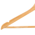 Paris Prix Lot De 8 Cintres En Bois "Strong" 45cm Naturel