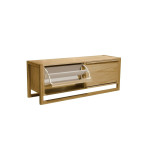 Paris Prix Meuble à Chaussures 2 Compartiments "NewEst" 50cm Chêne