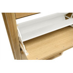 Paris Prix Meuble à Chaussures 3 Compartiments "NewEst" 138cm Chêne