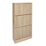 paris prix Meuble à Chaussures 3 Portes "Klaus" 113cm Marron