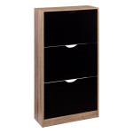 paris prix Meuble à Chaussures 3 Tiroirs "Mylan" 119cm Noir