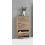 Paris Prix Meuble à Chaussures 6 Paires "Tazen" 104cm Naturel