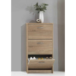 Paris Prix Meuble à Chaussures 6 Paires "Tazen" 104cm Naturel