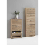 Paris Prix Meuble à Chaussures 6 Paires "Tazen" 104cm Naturel