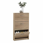 paris prix Meuble à Chaussures 6 Paires "Tazen" 104cm Naturel