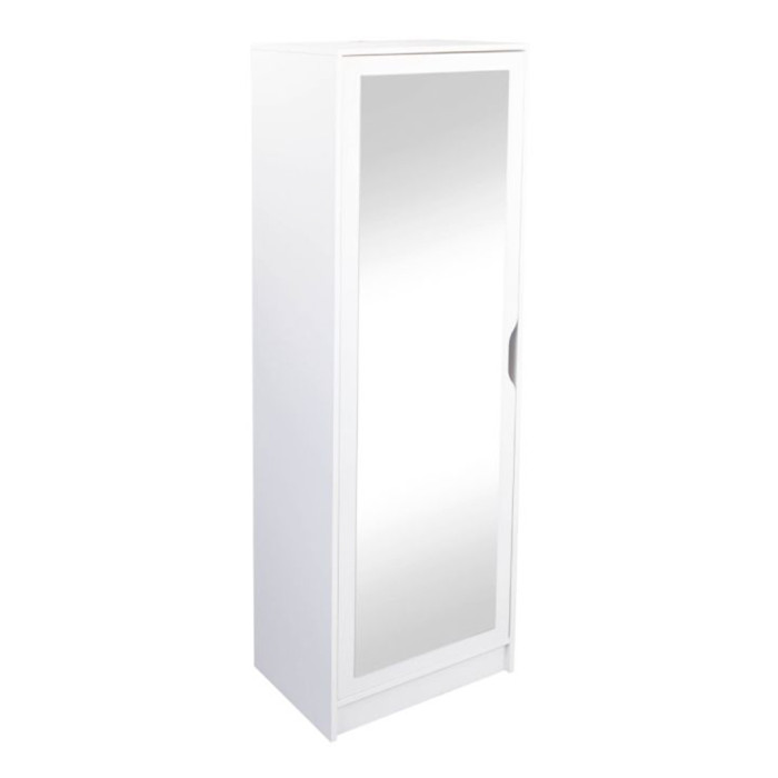 Paris Prix Meuble à Chaussures Avec Miroir "Lilo" 189cm Blanc