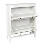 Paris Prix Meuble à Chaussures "Elisabeth" 92cm Blanc