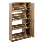 Paris Prix Meuble à Chaussures "Miroir" 155cm Naturel