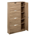 Paris Prix Meuble à Chaussures "Miroir" 155cm Naturel