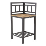 paris prix Meuble d'Angle Cuisine d'Extérieur "Mexico" 127cm Noir