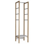 Paris Prix Meuble D'Entrée "Northgate" 45cm Chêne & Blanc
