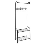 Paris Prix Meuble D'Entrée Vestiaire "2 Niveaux" 170cm Noir