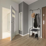 Paris Prix Meuble D'Entrée Vestiaire "2 Niveaux" 170cm Noir