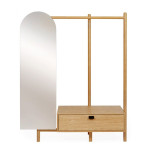 paris prix Meuble d'Entrée Vestiaire "Tripode" 180cm Naturel