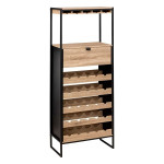 paris prix Meuble de Bar 25 Bouteilles "Aliaj" 160cm Naturel