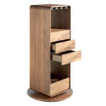 Paris Prix Meuble De Bar Pivotant "Zera" 128cm Naturel