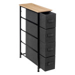 Paris Prix Meuble De Rangement 4 Tiroirs "Tissa" 75cm Gris Foncé