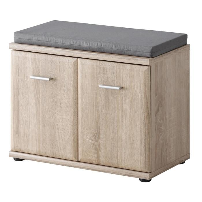 Paris Prix Meuble De Rangement Avec Coussin "Armario" 60cm Chêne