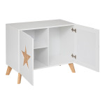 Paris Prix Meuble De Rangement Enfant "Étoile" 79cm Blanc